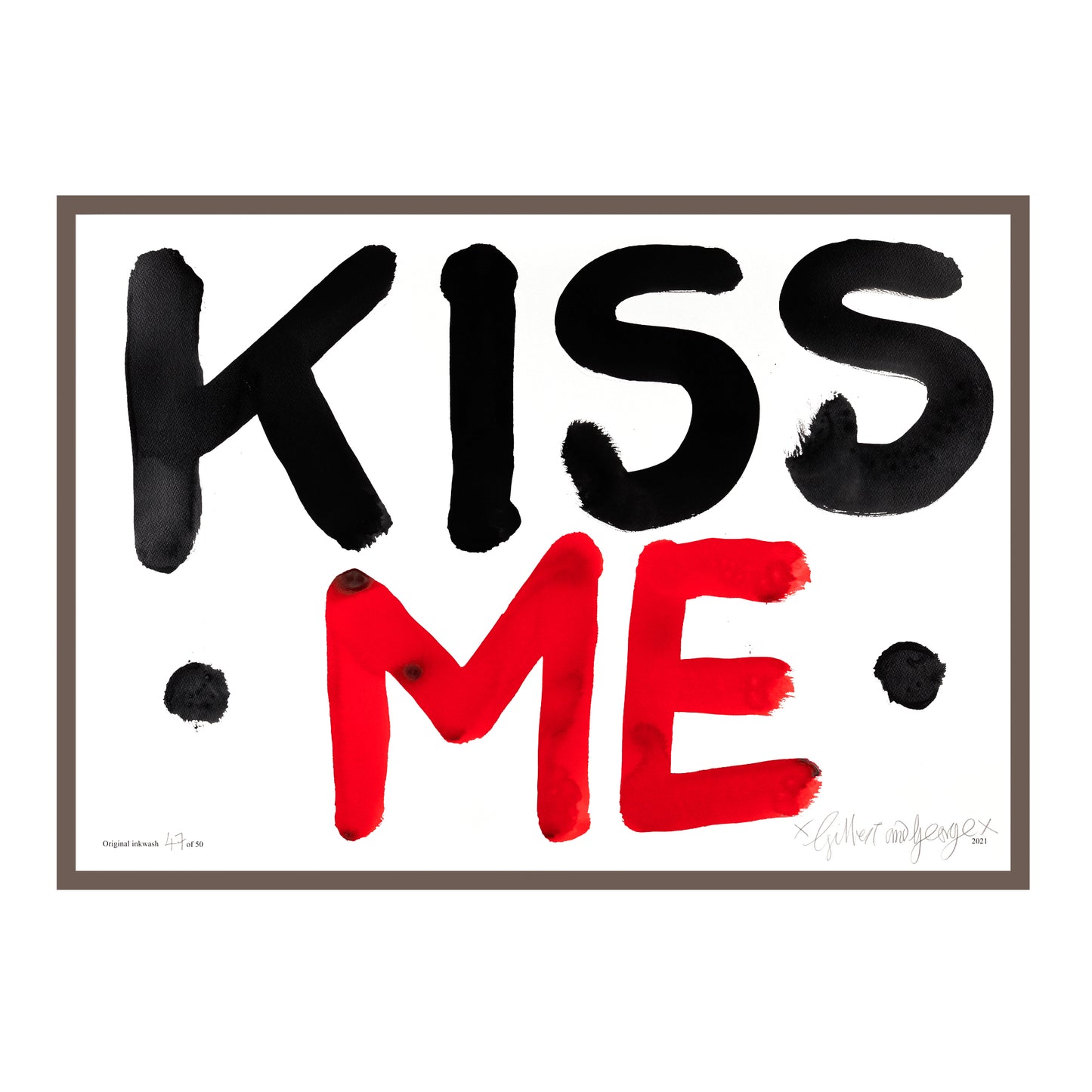 KISS ME (BLACK & RED)