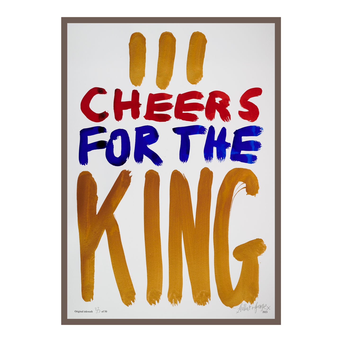 III CHEERS FOR THE KING (v)