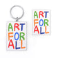'ART FOR ALL' Badge & Keyring Set