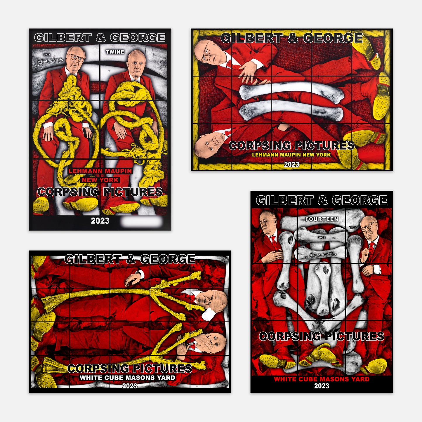 CORPSING PICTURES (SET OF 4) POSTERS *SIGNED*