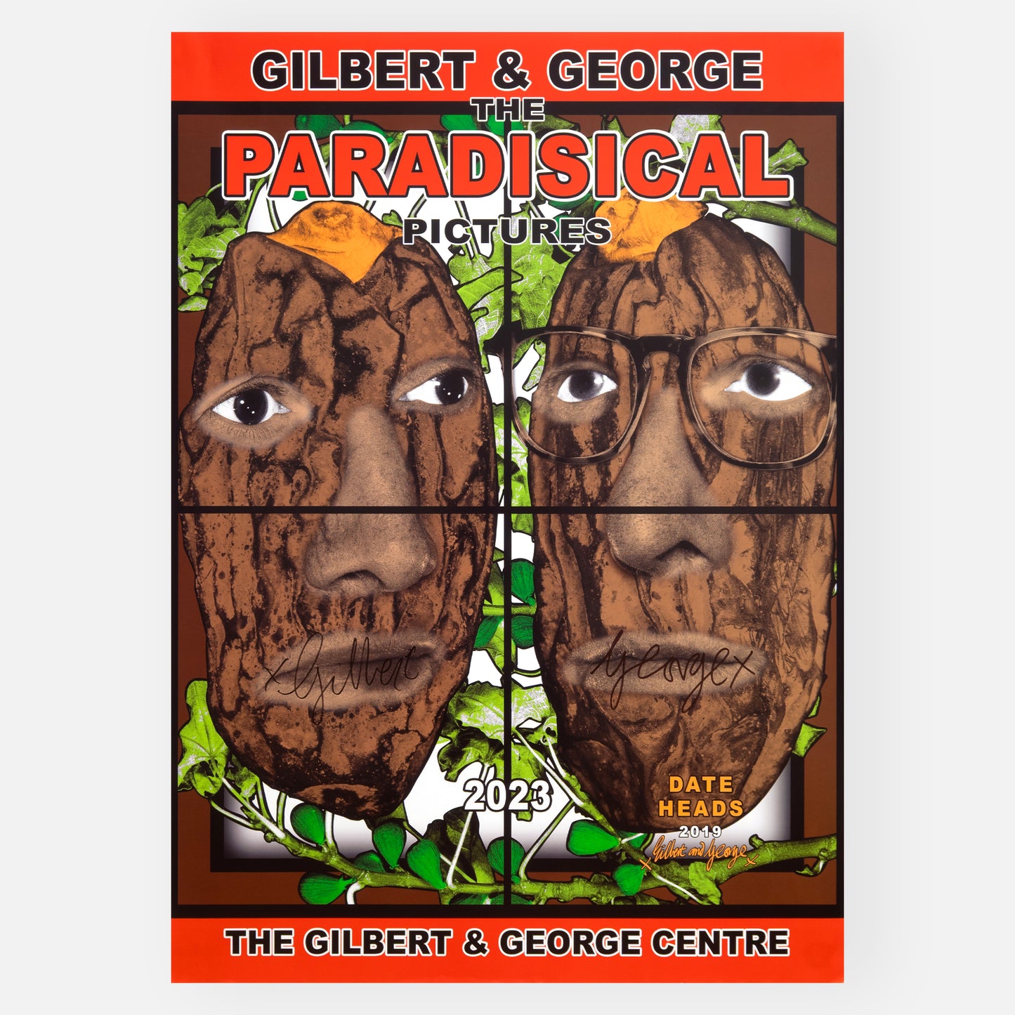 THE GILBERT & GEORGE CENTRE: GILBERT & GEORGE – PARADISICAL PICTURES (SET OF 3) POSTERS *SIGNED* (2023)