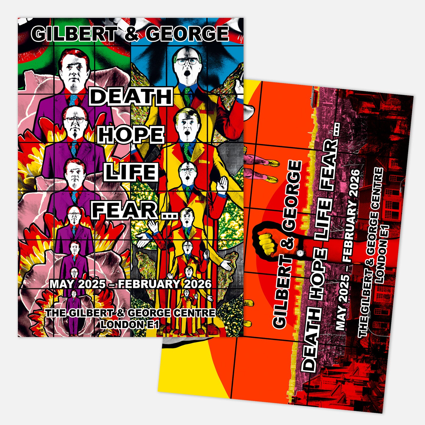 DEATH HOPE LIFE FEAR... THE G&G CENTRE (2025) SET OF 2 *SIGNED* POSTERS