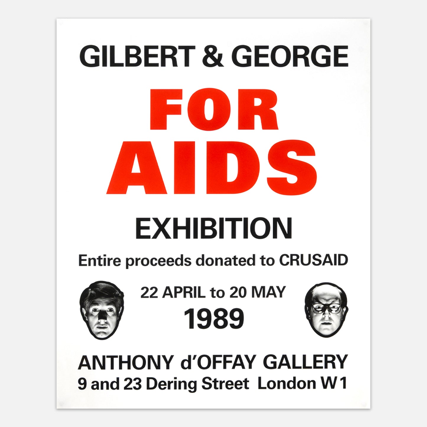 ‘FOR AIDS EXHIBITION’ (1989) POSTER