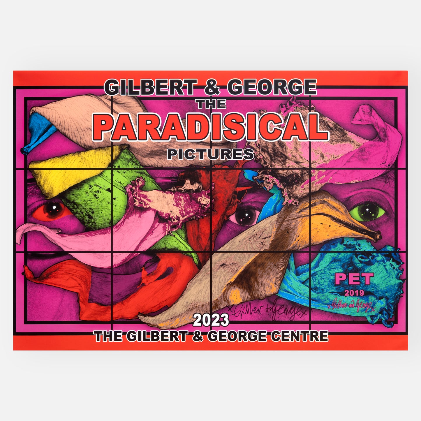 THE GILBERT & GEORGE CENTRE: GILBERT & GEORGE – PARADISICAL PICTURES (SET OF 3) POSTERS *SIGNED* (2023)