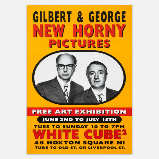'NEW HORNY PICTURES' – WHITE CUBE (2001) ORIGINAL EXHIBITION POSTER