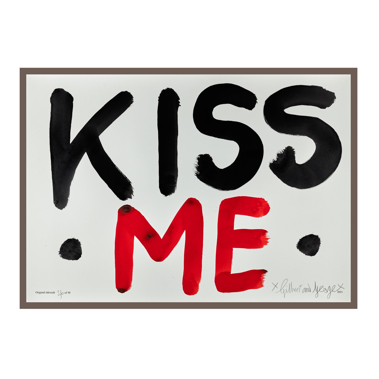 KISS ME (BLACK & RED)